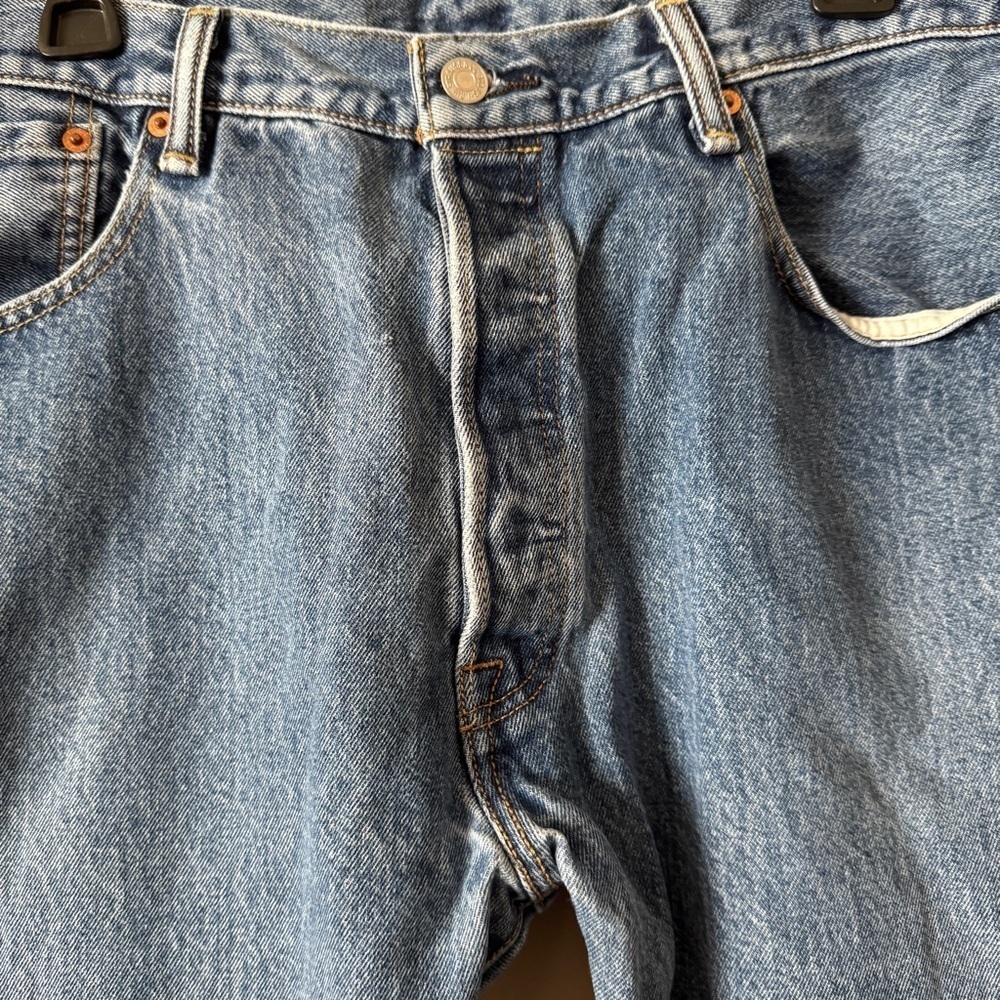 Levi's Men's 501 XX Classic Blue Denim Jeans 38x29 - Picture 2 of 6